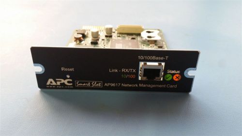 APC SMART SLOT NETWORK MANAGEMENT CARD AP9617