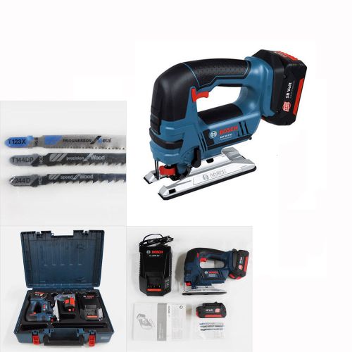 Bosch gst18v-li professional 18v 2.6ah cordless jigsaw full set for sale