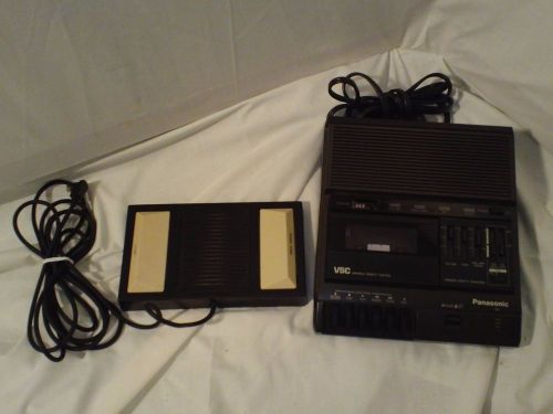 Panasonic RR-830 VSC Standard Cassette  Transcriber &amp; FOOT PEDAL , Dictation