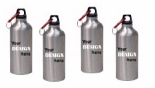 4 Blank Silver Aluminum Sports water bottle 600 ml/20 oz for sublimation