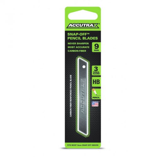 ACCUTRAX A-00021A 9mm Pencil Blades for SHARPDRAW, 3pk.