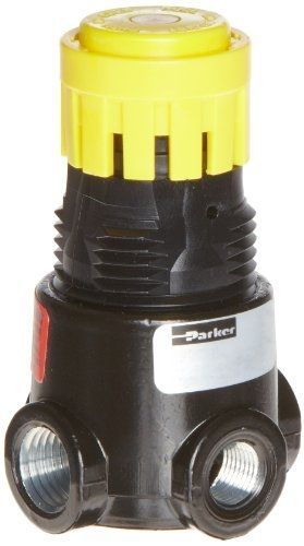 Parker 14r118fc regulator, relieving type, 2-125 psi pressure range, gauge, 15 for sale