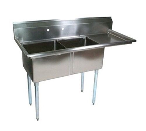 John Boos E2S8-18-12R18 Two (2) Compartment Sink (2) 18&#034;W x 18&#034; x 12&#034; bowls...