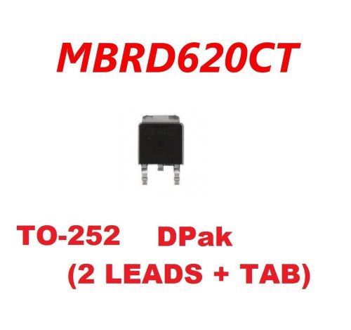 MBRD620CT MBRD620 POWER RETICFIER 20V 3A  DPAK ( QTY 50 ) *** NEW ***