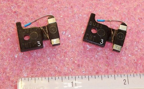 QTY (10) GMT-3A BUSSMANN 3A 125VAC ALARM INDICATOR  FUSES NOS