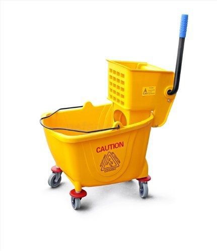 New star 1 pc commercial quality extra large side press mop bucket with wringer for sale