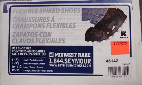 SEYMOUR MIDWEST 46142 KORKERS Flexible Spiked Shoes, Size L, BRAND NEW, USA