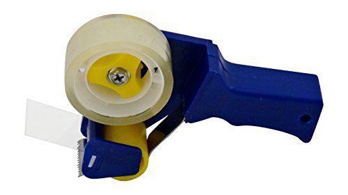 Blue mini-tape gun dispenser with tape roll for sale