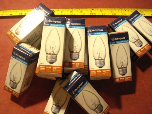 (3411.) Decorative Bulb 25W Clear Std. Base 25-pk