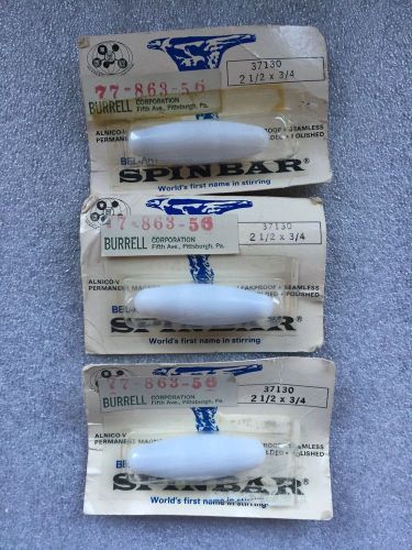 Bel-Art Spinbar Magnetic Stirrer  2 1/2 X 3/4  (lot of 3)