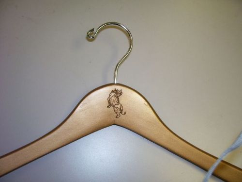 Designer wood hangers lot 1,600 upscale bronze clothing store fixtures supplies for sale