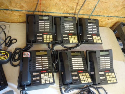 Lot of 6 Inter-tel Axxess 550.4400 LCD Intertel Display Phone Digital Telephones