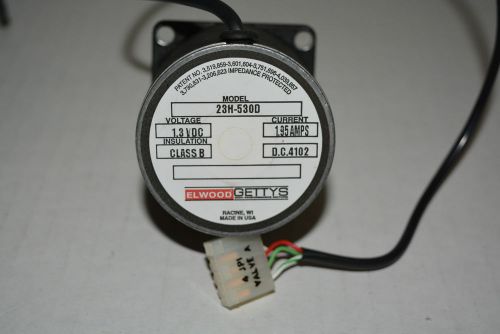 Elwood Gettys 23H-530D Stepper Motor 1.3VDC 1.95A Class B / D.C. 4102