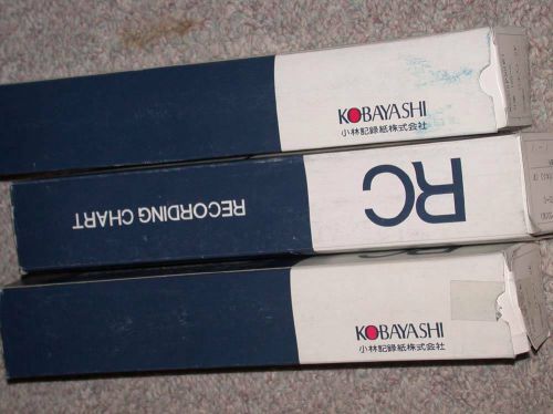 3x Rolls Kobayashi Recording Charts Paper 2516P50 Free Ship