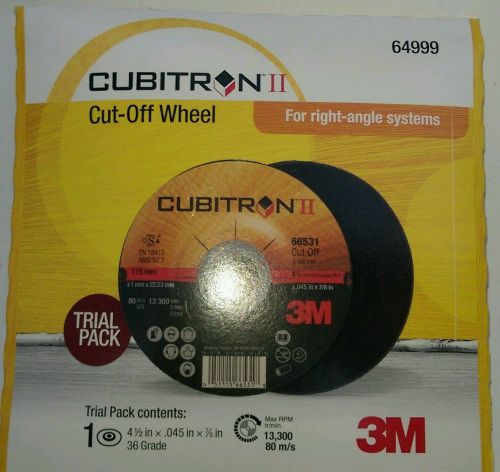 3M Cubitron II Cut-Off Wheel T27 Trial Pack  4.5 in x .045 in x 7/8 in  1 Trial