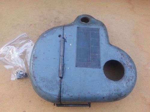 Clausing lathe 100 series model mk3 gear vintage guard cover cast iron w/ chart for sale