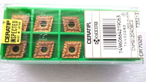 LOT OF 10 KYOCERA CERATIP CNMG120408CQ CNMG432CQ CR7025  INSERTS