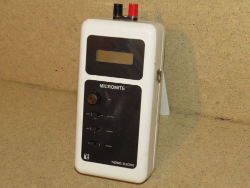 THERMO ELECTRIC MICROMITE THERMOCOUPLER CALIBRATOR MODEL 31152TM100 RANGE DUAL