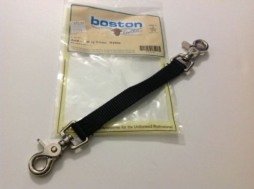 Boston Leather Ballistic Weave Nylon Anit-Sway Radio Strap - #5425-5 NEW Nickel