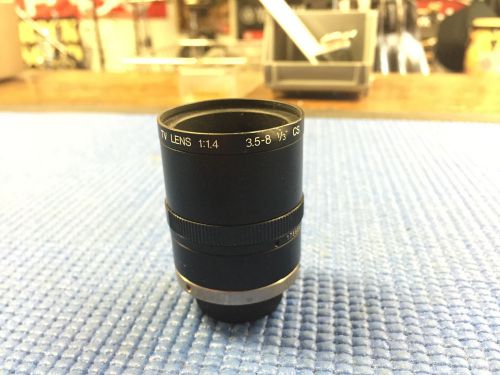 Computar TV Lens 1:1.4; 3.5-8mm 1/3&#034; CS CCTV Camera Lens *USED*