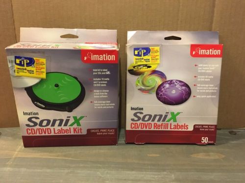 Imation Sonix CD/DVD Label Kit &amp; Refill Labels