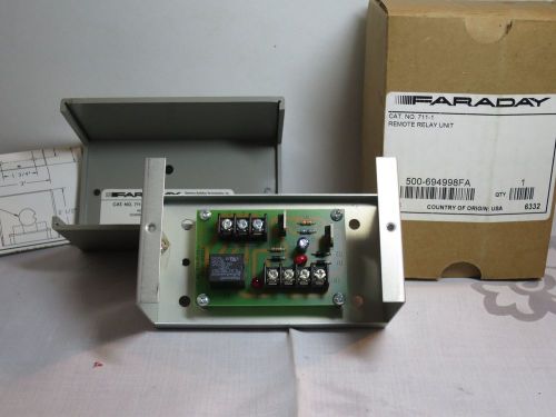 FARADAY 711-1 REMOTE RELAY UNIT IN BOX FIRE ALARM SYSTEM CONTROL UNIT