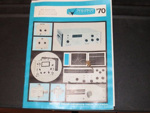 WILTRON ELECTRONICS 1970 ELECTRONIC MEASUREMENT CATALOG   (#122)