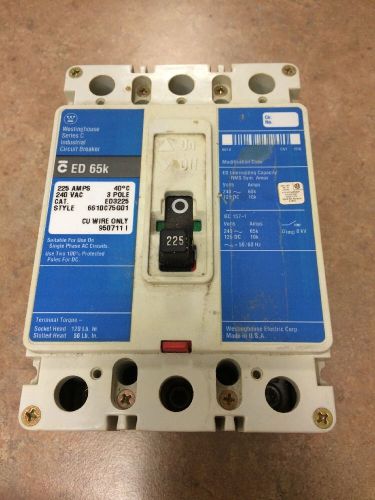 Westinghouse Series C Industrial Circuit Breaker 225 Amp