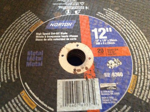 Norton 12&#034; Metal Cut Off Saw Blade