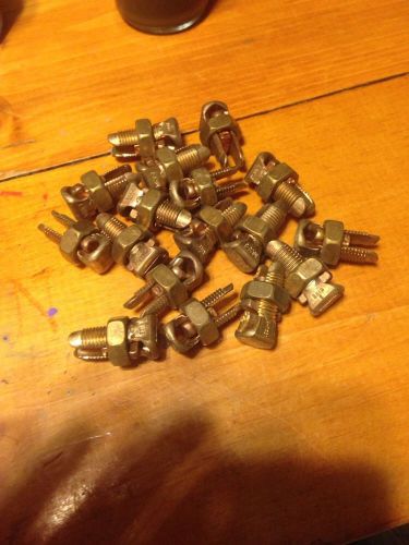 Lot of Burndy &amp; Penn-union Copper Splitbolts  KS20, IL-6    Qty 40+