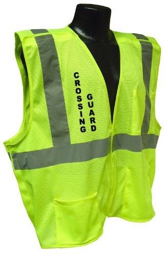 Radians cl 2 mesh breakaway crossing guard safety vest (green, x-large) for sale