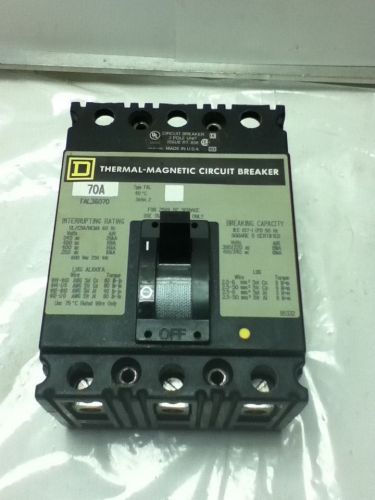 Used square d fal36070 circuit breaker for sale