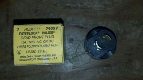 HUBBELL WIRING DEVICE-KELLEMS HBL7465V Plug,Midget Twist Lock