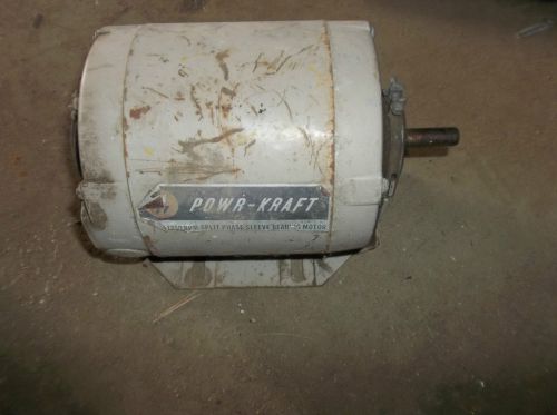 montgomery Wards Powr Kraft 1/3 Hp Electric Motor 1725 Rpm 115v,used parts