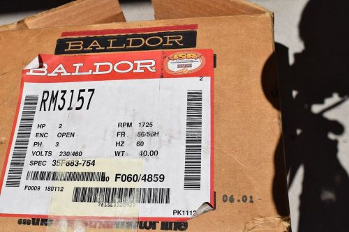 Baldor RM3157 AC Electric Motor 2 HP 230/460 Volt