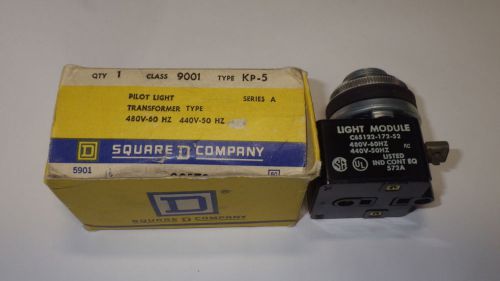 Square d 9001-kp-5 pilot light 480v transformer type nib for sale