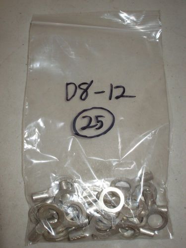 25 thomas &amp; betts t&amp;b d8-12 non insulated 1/2&#034; ring terminals for sale