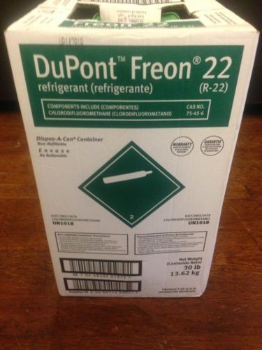 R-22 Dupont Freon R22 30 LBS Refrigerant Free Shipping
