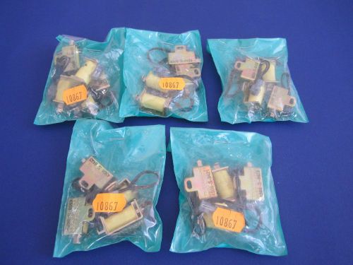 LOT OF 20 NEW MINI SOLENOIDS 3-12 VDC BY REGDON CORP.