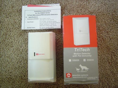 Bosch DS835 TriTech Motion Detector with Pet Immunity NIB