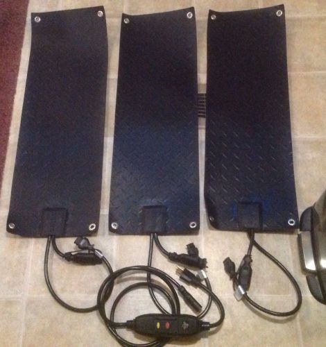 *new* set of 3 heattrak hr10-30 snow melting stair mats / treads w/ controller! for sale