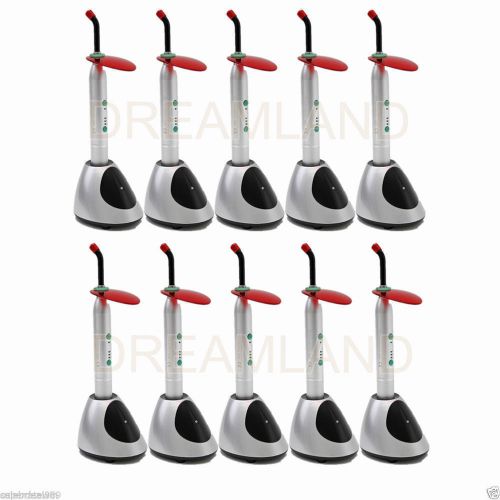 10PCS Dental Wireless Cordless LED Curing Light Lamp Orthodontics 2000mw/cm2 New