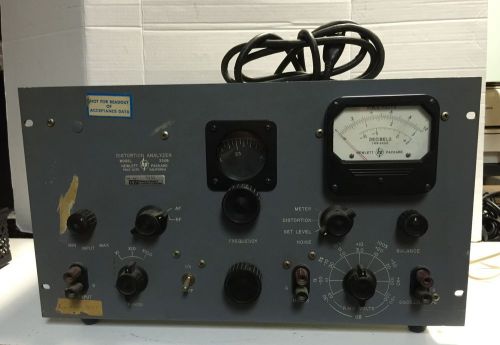 Vintage HEWLETT PACKARD HP 330B Vacuum Tube Distortion Analyzer Laboratory Hi-Fi