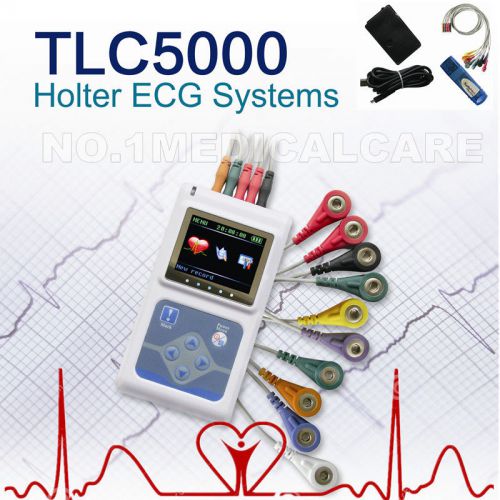 Fda 24 hours recorder/analysis holter ecg, dynamic analyzer tlc5000, usb for sale