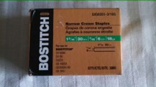 Bostitch Narrow Crown Staples - Sx50351 3/16G