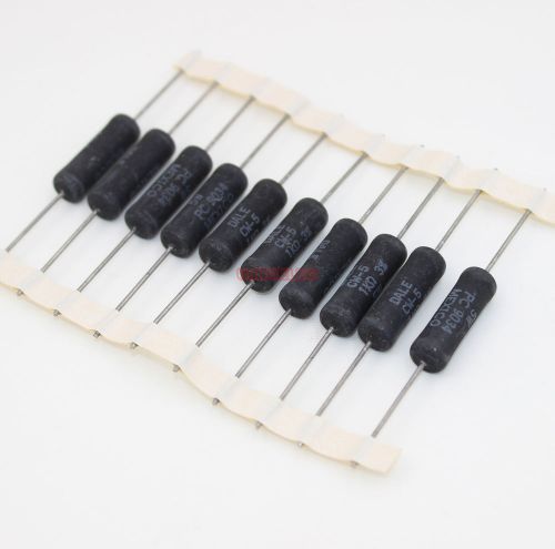 10pcs 1K Ohm 5W 3% AXIAL WIREWOUND RESISTORS DALE VISHAY