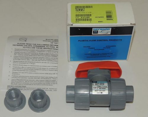 NEW Hayward TB2050ST True Union Lever Ball Valve 1/2&#034; CPVC SKT/FNPT / Warranty