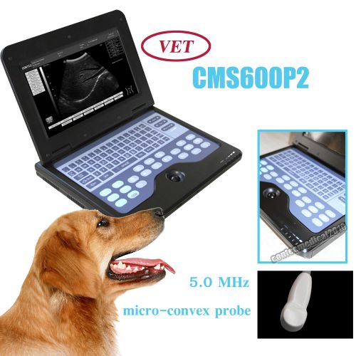 5.0MHz Micro-Convex VET Veterinary laptop B-Ultrasound Scanner Diagnostic System