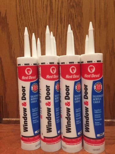 Red Devil Window And Door Siliconized Acrylic Caulk 10.1 FL Oz White