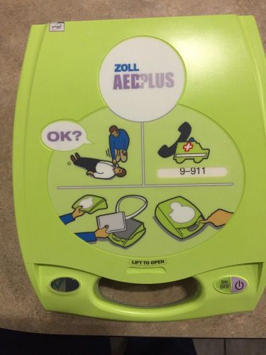 Zoll aed+ auto external heart monitor/defibrillator,case+! cardiac resuscitation for sale